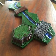 Terrain Tiles For Board Games 3D Printer Model