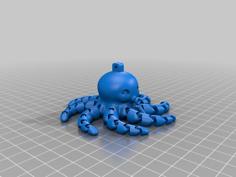 Octopus Keychain V2 3D Printer Model