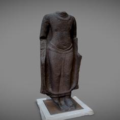 Buddha Standing, Gupta Style 3D Printer Model