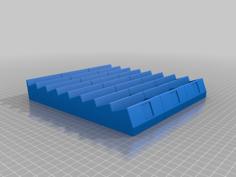 Atari 8bit Computer 24 Cartridge Stand 3D Printer Model