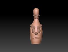 Angry Bowling Pin 3D Printer Model