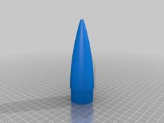 American Themed Rocket 3D Printer Model