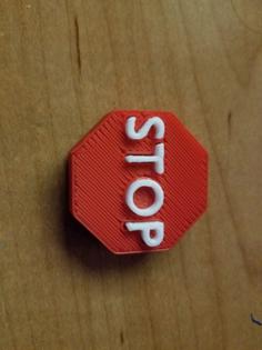 Stop Sign Magnet 3D Printer Model