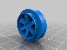 6 Spoke Slot Car Wheels For 3/32 Axles 3D Printer Model