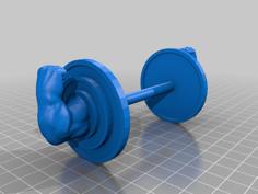 Barbell With Biceps 3D Printer Model