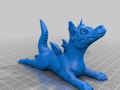 Adorable Dragon 3D Printer Model