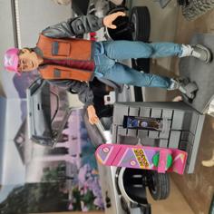 NECA Ultimate Marty Mcfly Accessories Display 3D Printer Model