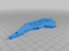 Home Keychain 3D Printer Model