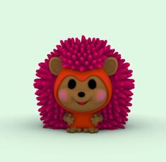 Hedgehog Kawaii 3D Printer Model