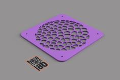 140mm Cooling Fan Cover M4 Thread Voronoi Design Pc-Server-WS-3d Printer 3D Printer Model