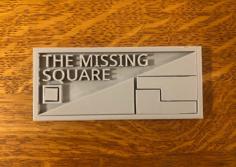 Missing Square Puzzle Box (Triangle Illusion) 3D Printer Model