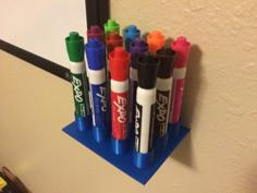 Dry-Erase Expo Marker Stand 3D Printer Model