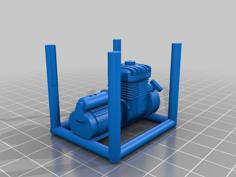 Milwaukee Generator (Cut In Parts) 3D Printer Model