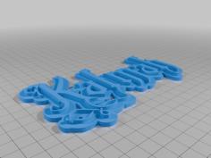 Kalmah Logo 3D Printer Model