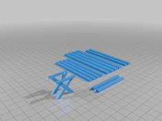 Garden Bench Parts 3D Printer Model