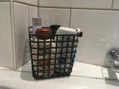 Bath Basket With Razor Holder 3D Printer Model