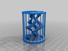 Swirl Cage 3D Printer Model