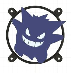 Gengar 120mm PC Fan Cover – Playful Decorative Look 3D Printer Model