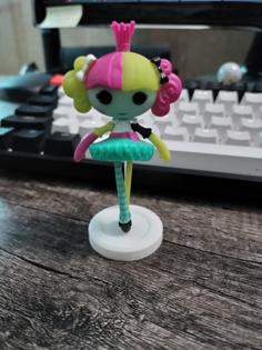 Lalaloopsy Mini Adjustable Doll Display Stand 3D Printer Model