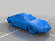 Renault Alpine 3D Printer Model