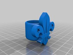 Fleur-De-Lis (Arrowhead) Woggle 3D Printer Model