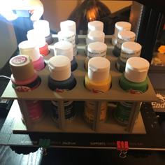 Fully Modular Paint Bottle Station 3D Printer Model