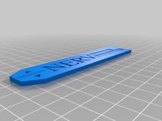 Nerv Bookmark And Keychain 3D Printer Model