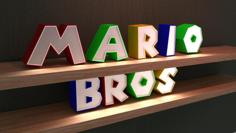 Mario Bros (Enseigne Lumineuse) 3D Printer Model