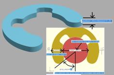 Parametric Push Fit Spacer / Washer / Circlip 3D Printer Model