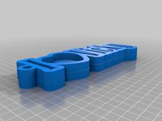 Vicky Valentine’s Day I_Love_Vicky Keychain Hanger 3D Printer Model