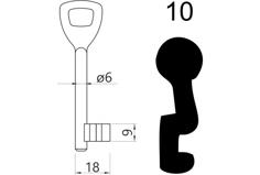 Furniture Key Nr 9/10 3D Printer Model