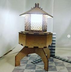 Laser Cut Lampshade Mdf