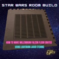 Laser Cut Millennium Falcon Floor Grates Laser Etched EVA FOAM Star Wars