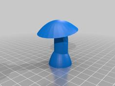 Mushroom Ornament WIP 3D Printer Model