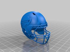 Buffalo Bills Helmet 3D Printer Model