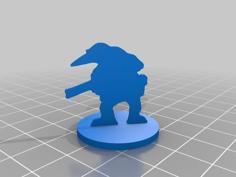 Quar Scale Standee 3D Printer Model