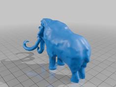 Wooly Mammoth 3D Printer Model