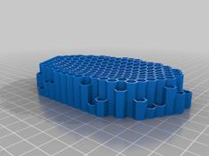 Soap Dish Honeycomb Pattern (with Water Drainer) 3D Printer Model