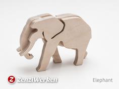 Laser Cut Elephant 3-layered-animal Cnc/laser