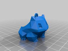 Low Poly Bulbasaur Necklace 3D Printer Model