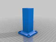 Square Furniture Foot 3D Printer Model