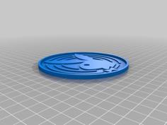 Coasters Playboy. Dual Print. 3D Printer Model