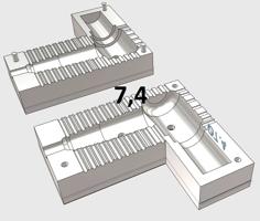 Press Mold For Notebook Power Connector Ø7.4 Mm Like “Г” 3D Printer Model