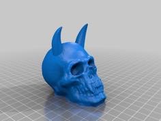 Skull-Horns-Remix 3D Printer Model