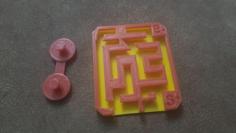 Almost Impossible Sliding Maze Puzzle 3D Printer Model