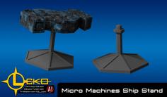 Micro Machines Ship Stand 3D Printer Model