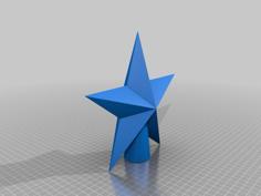 USSR Style Cristmas Tree Star 3D Printer Model