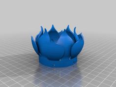 Lotus Crown 3D Printer Model