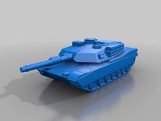 M1A2 Abrams MBT 3D Printer Model