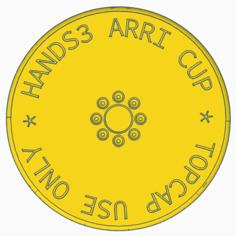 Hands3 ARRI Cup – Topcap Use Only 3D Printer Model